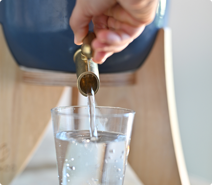 Filtre à eau verre d'eau